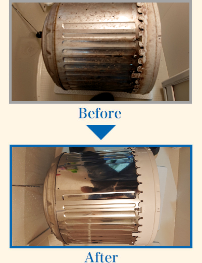 大阪市のカビ臭い洗濯機を掃除